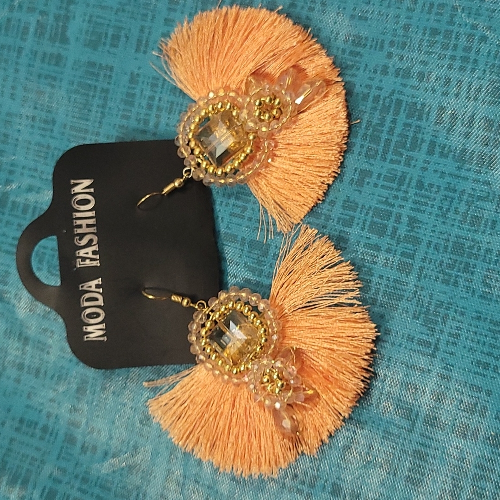 Moda Fashion Coral Color Jewelry View 3